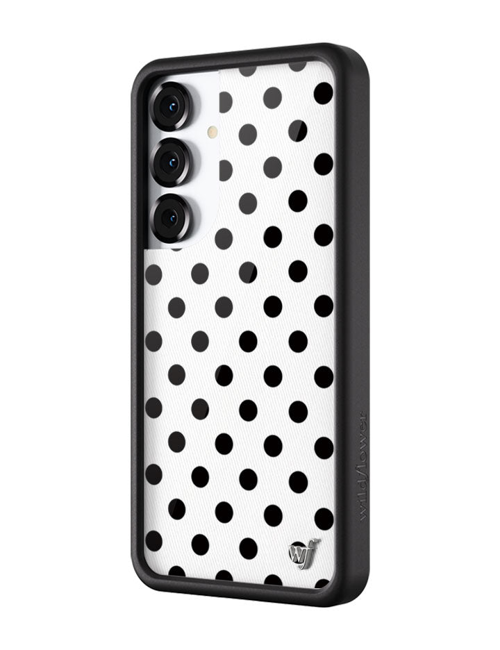 Polka Dot Samsung Galaxy Case in White and Black - Image 6