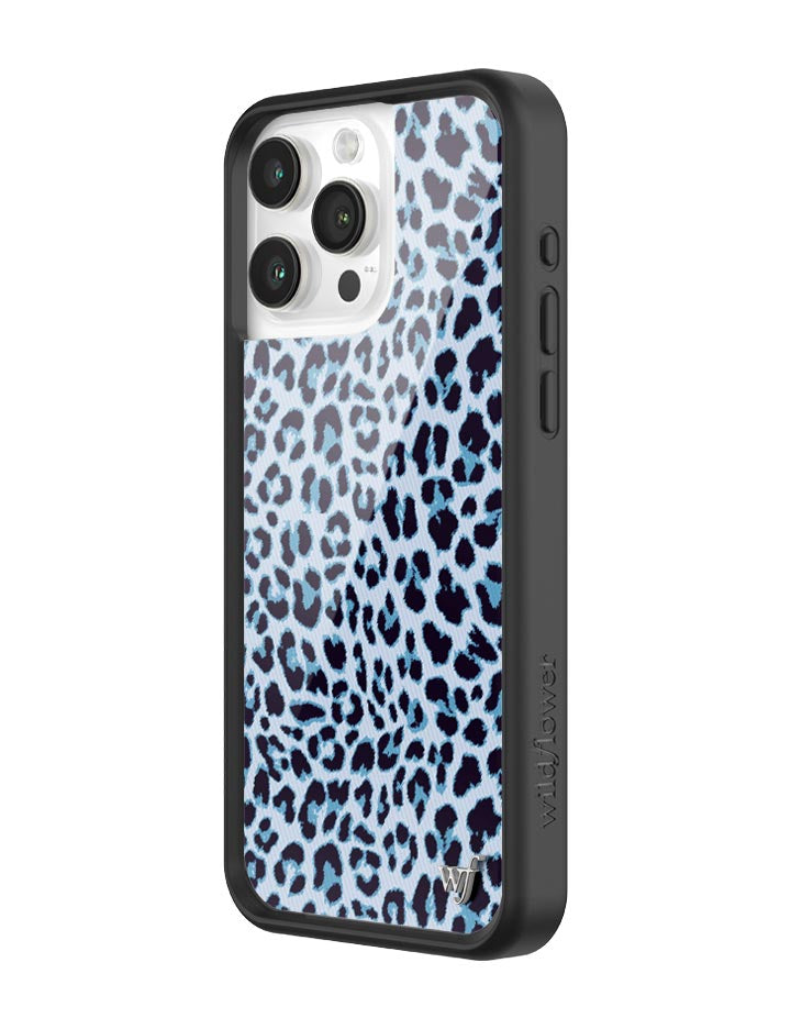 Meow Blue Leopard Print iPhone Case with Protective Finish - Image 26