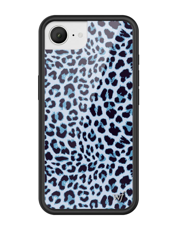 Meow Blue Leopard Print iPhone Case with Protective Finish - Image 23