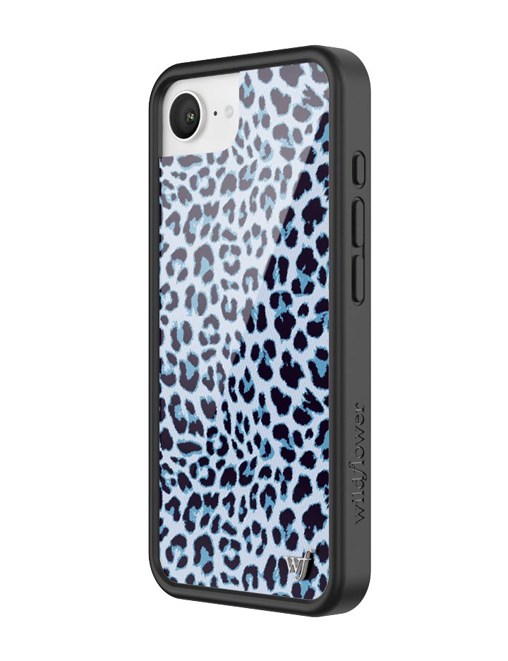 Meow Blue Leopard Print iPhone Case with Protective Finish - Image 24