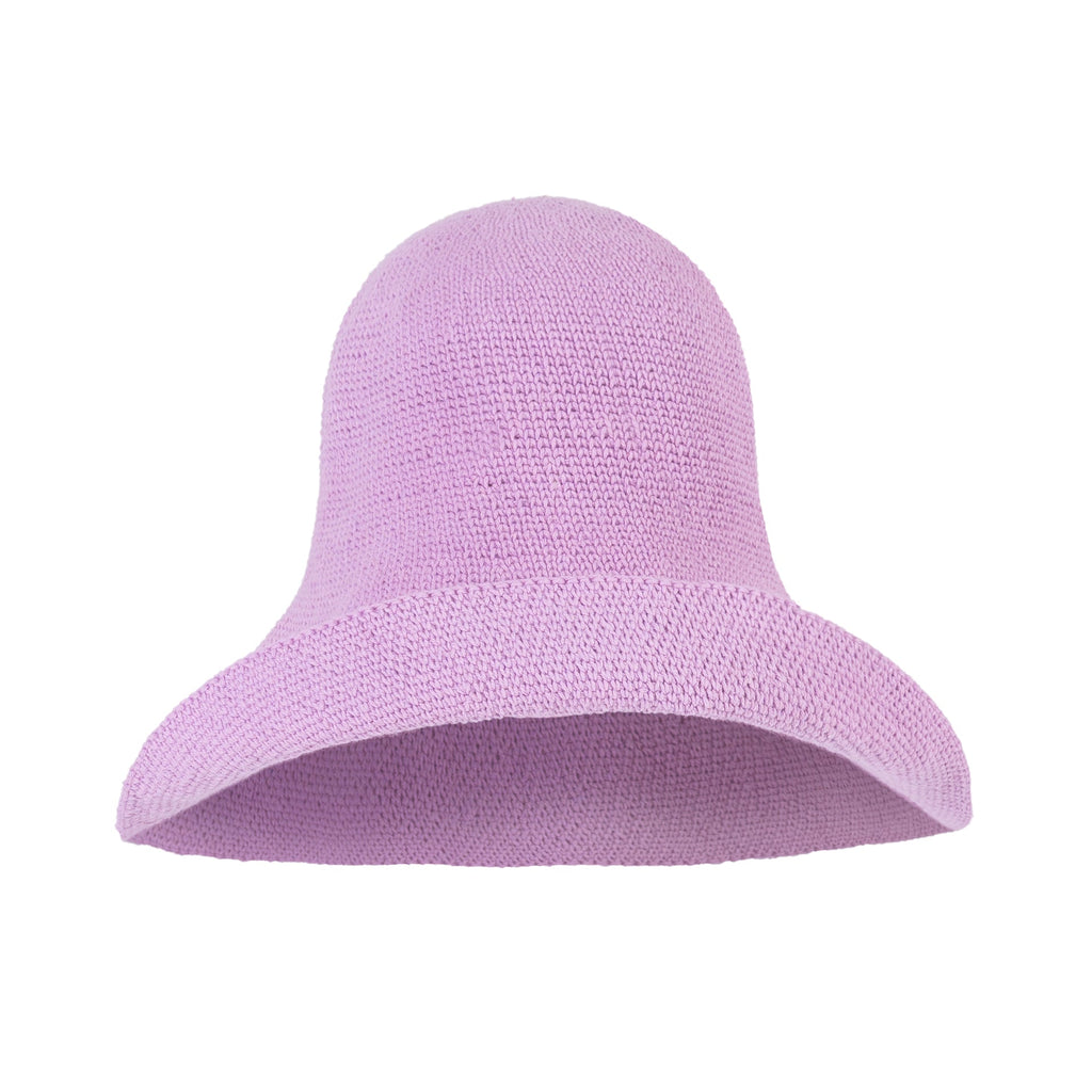 The Bloom Crochet Sun Hat In Lilac Purple