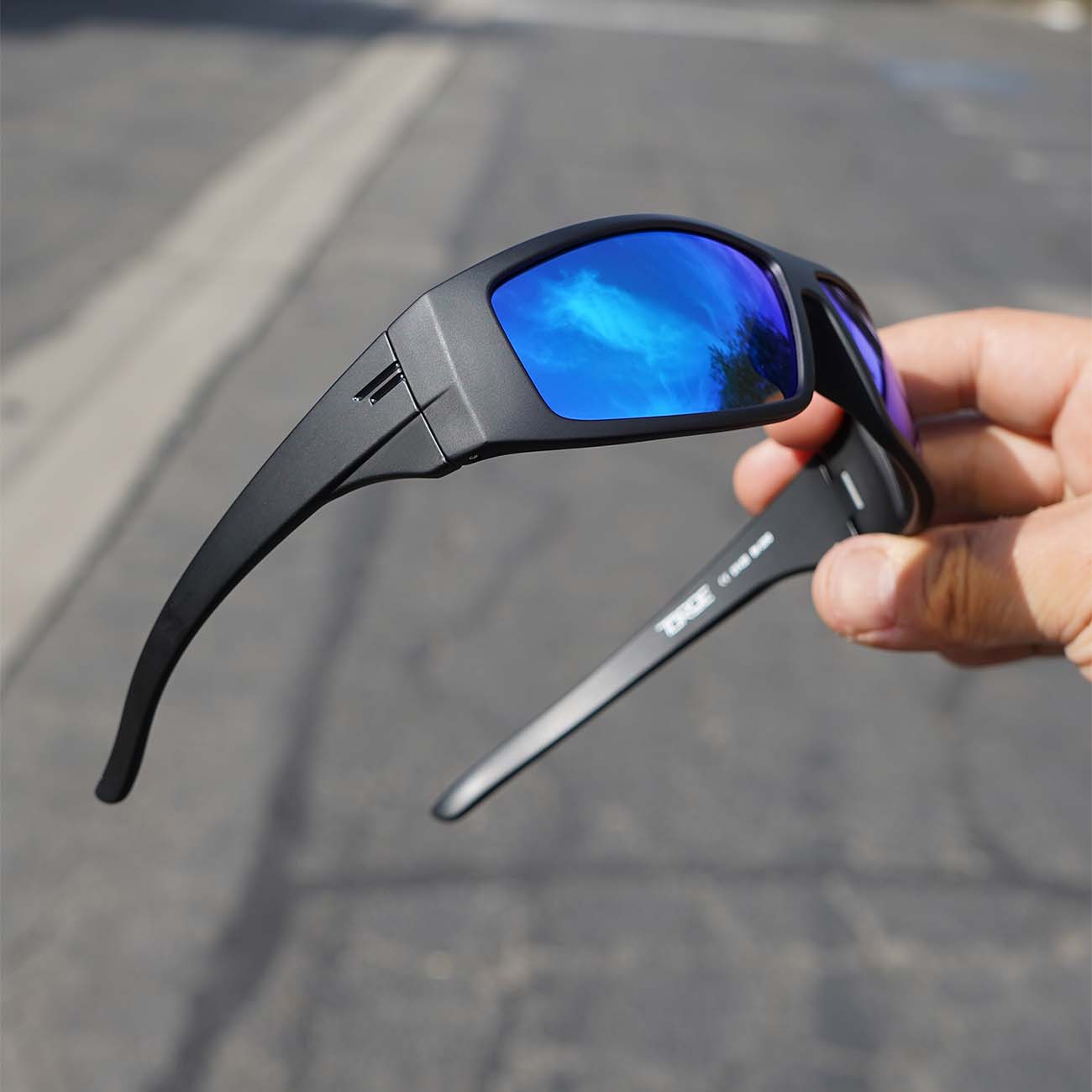 ANSI Z87+ Safety Rated Polarized Wraparound Sunglasses