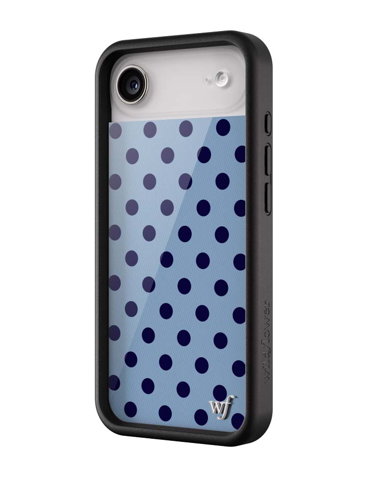 Polka Dot | Blue and Navy Blue iPhone Case
