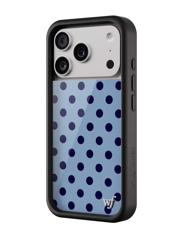 Polka Dot | Blue and Navy Blue iPhone Case