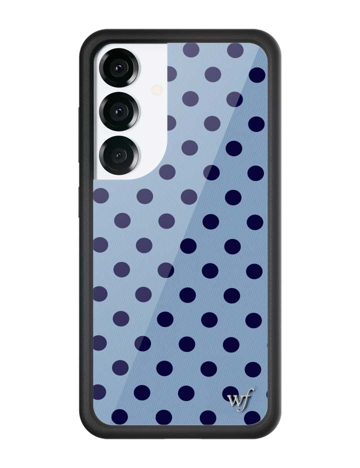 Blue and Navy Polka Dot Samsung Galaxy Protective Case
