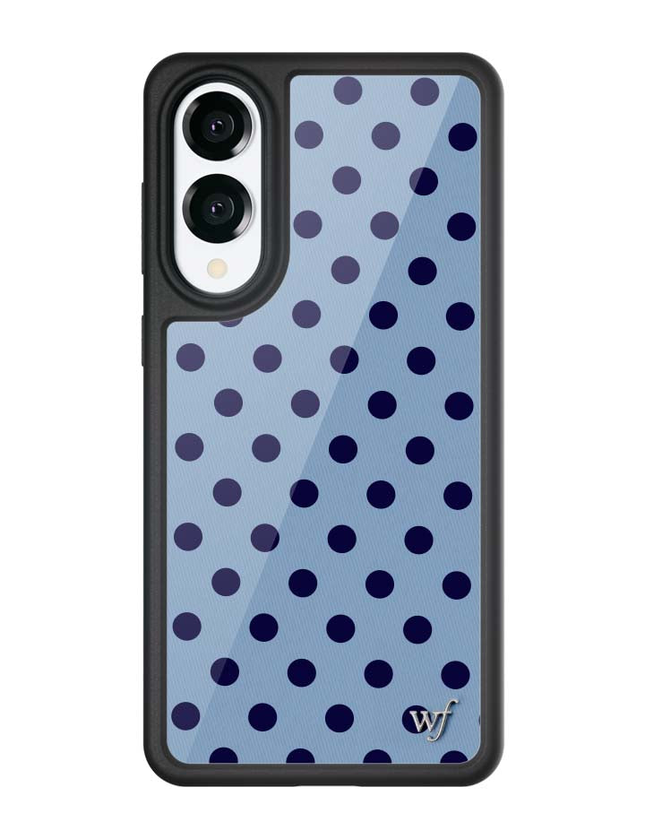 Blue and Navy Polka Dot Samsung Galaxy Protective Case