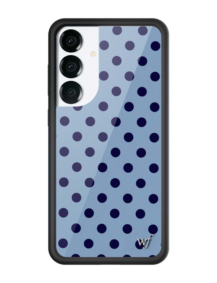 Blue and Navy Polka Dot Samsung Galaxy Protective Case