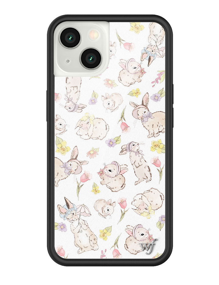 Bunnies in Bonnets Floral Print Protective iPhone Case - Image 25