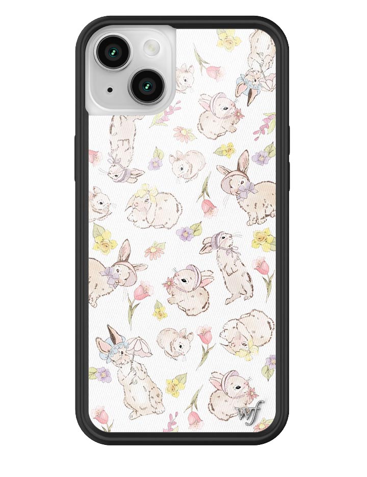Bunnies in Bonnets Floral Print Protective iPhone Case - Image 19