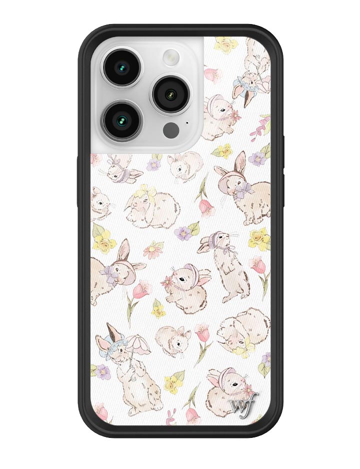 Bunnies in Bonnets Floral Print Protective iPhone Case - Image 21