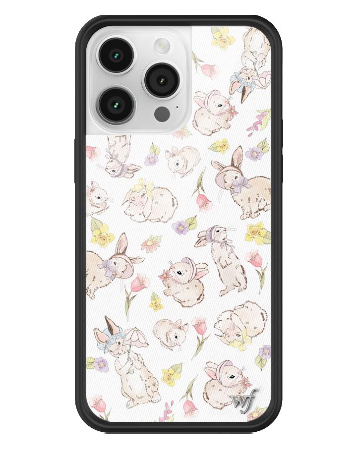 Bunnies in Bonnets Floral Print Protective iPhone Case - Image 17