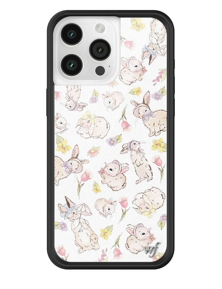 Bunnies in Bonnets Floral Print Protective iPhone Case - Image 9