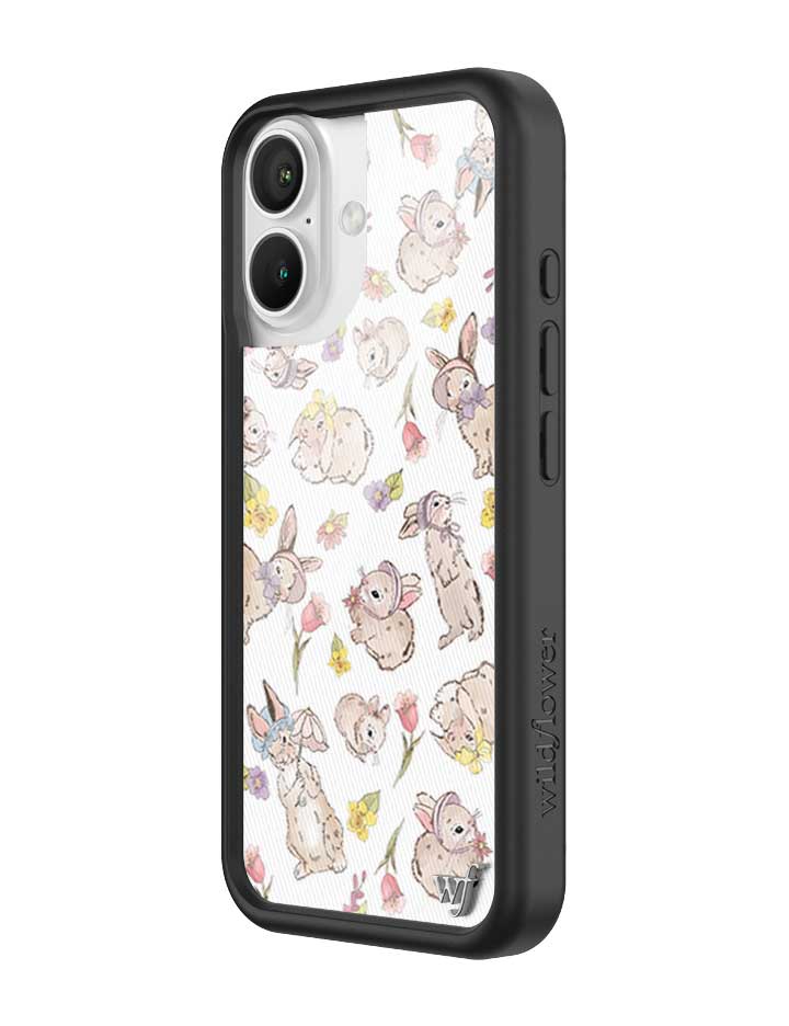 Bunnies in Bonnets Floral Print Protective iPhone Case - Image 8