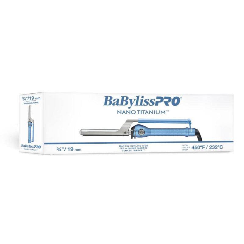 Nano Titanium 3/4-Inch Marcel Curling Iron in Blue and Silver