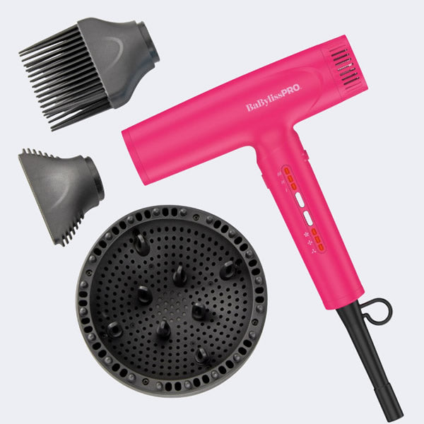 BABYLISSPRO NANO LIGHT IONIC HIGH-SPEED DRYER - HOT PINK (#BNTC9200HP)