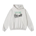 Men wearing a Merry Christmas Hawaiian print hoodie with festive graphics
