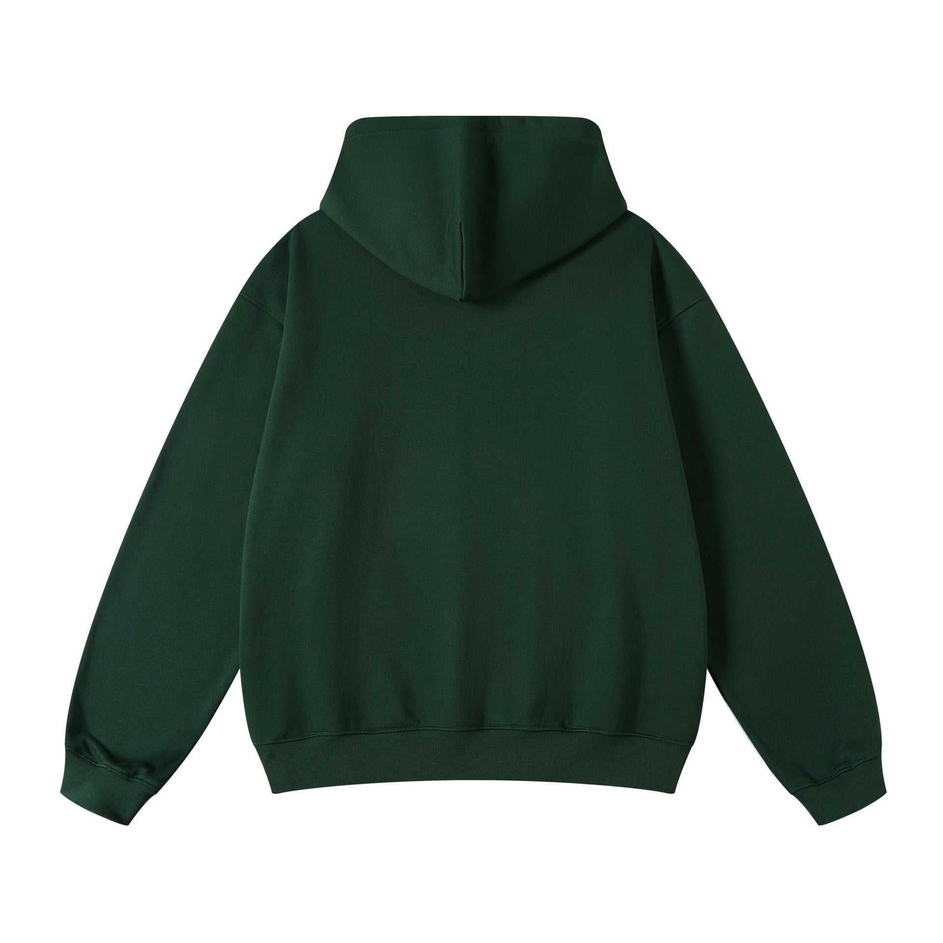 Christmas Snowman Print Festive Hoodie, Dark Green
