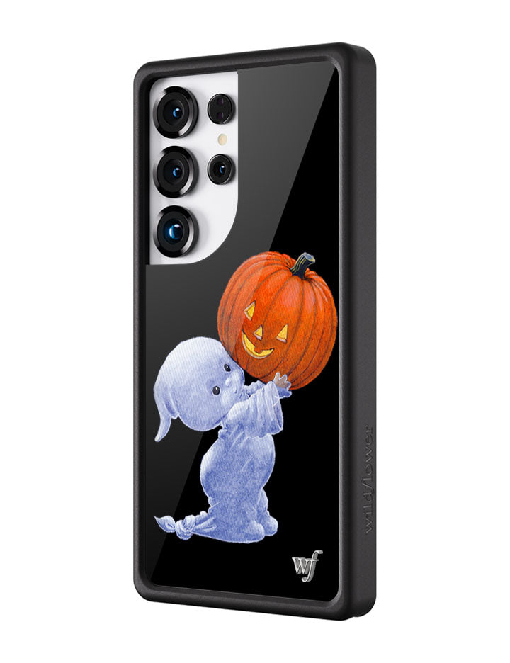 Boo Ghost and Pumpkin Samsung Galaxy Phone Case - Image 2