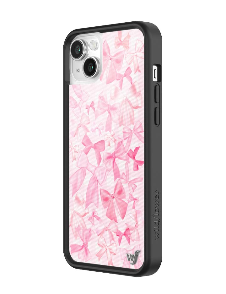 Bow Beau Pink Bow Print Protective iPhone Case - Image 24