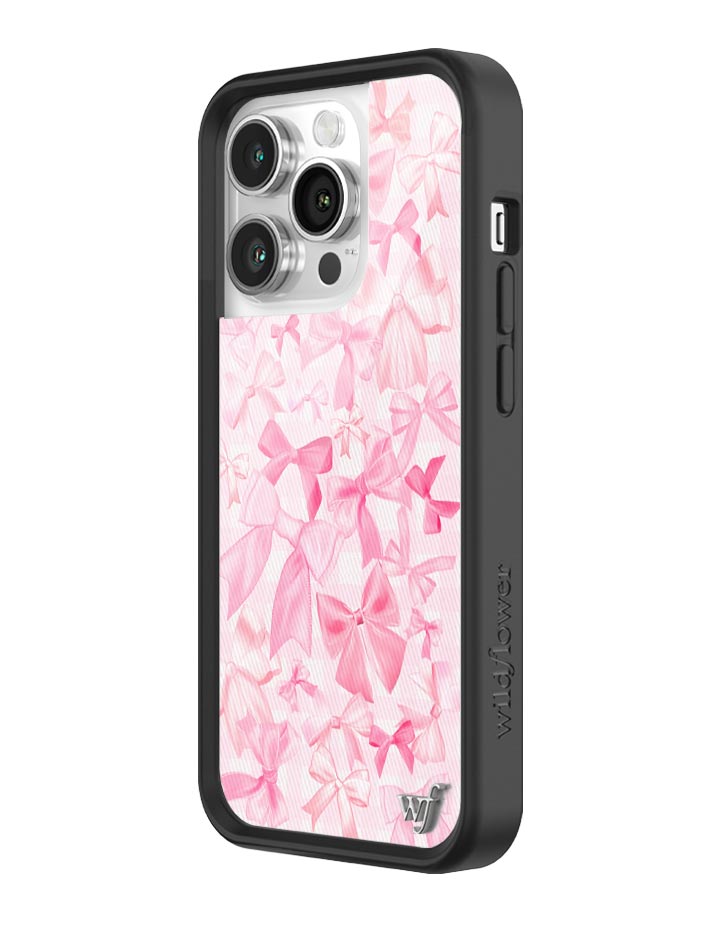 Bow Beau Pink Bow Print Protective iPhone Case - Image 22
