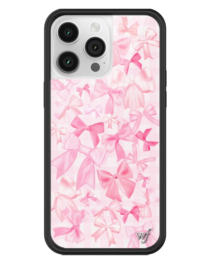 Bow Beau Pink Bow Print Protective iPhone Case - Image 17