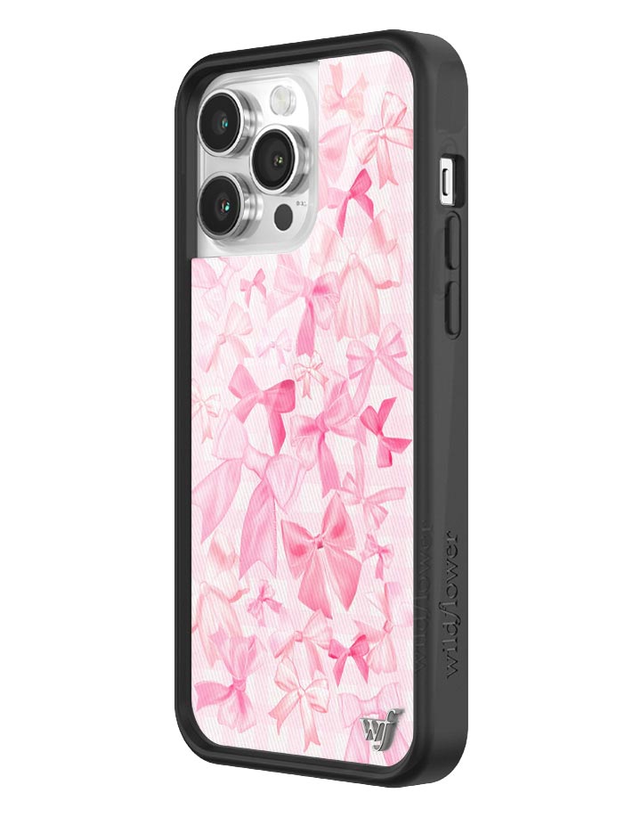 Bow Beau Pink Bow Print Protective iPhone Case - Image 18