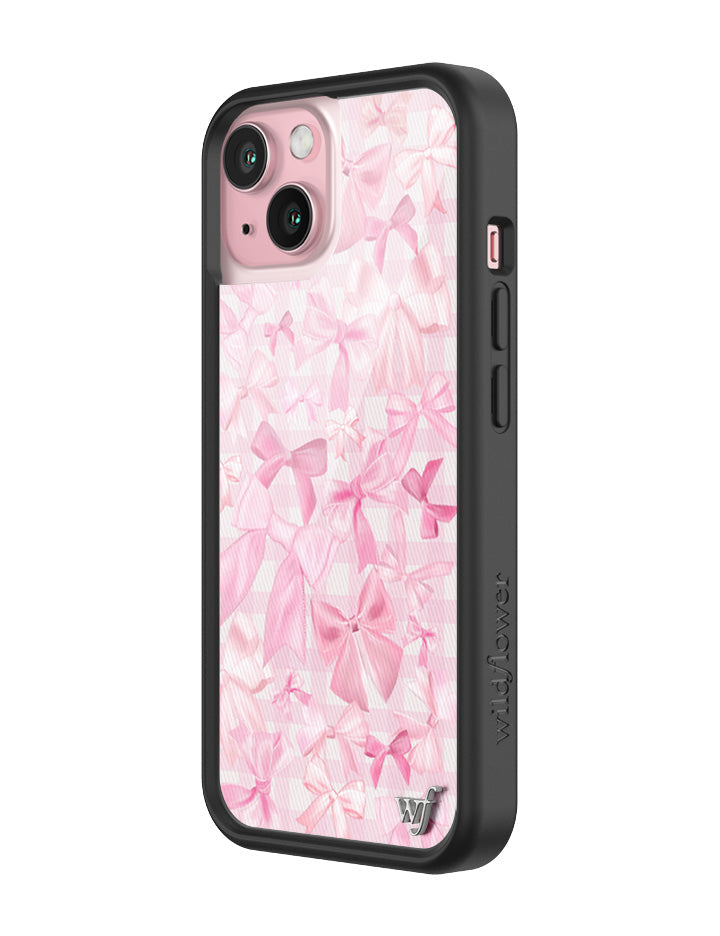 Bow Beau Pink Bow Print Protective iPhone Case - Image 16