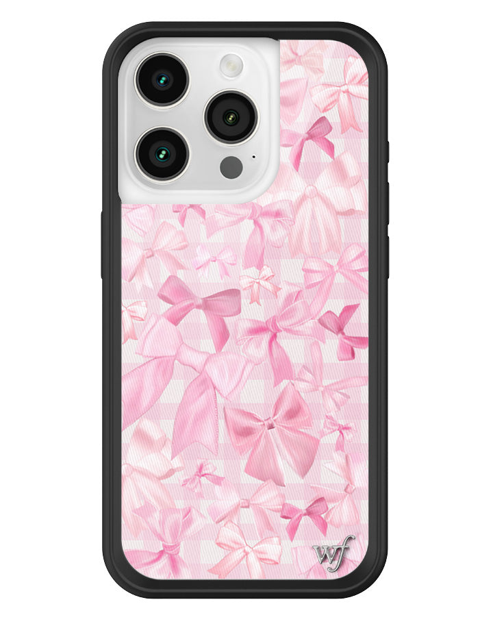 Bow Beau Pink Bow Print Protective iPhone Case - Image 13