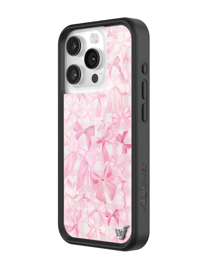 Bow Beau Pink Bow Print Protective iPhone Case - Image 14