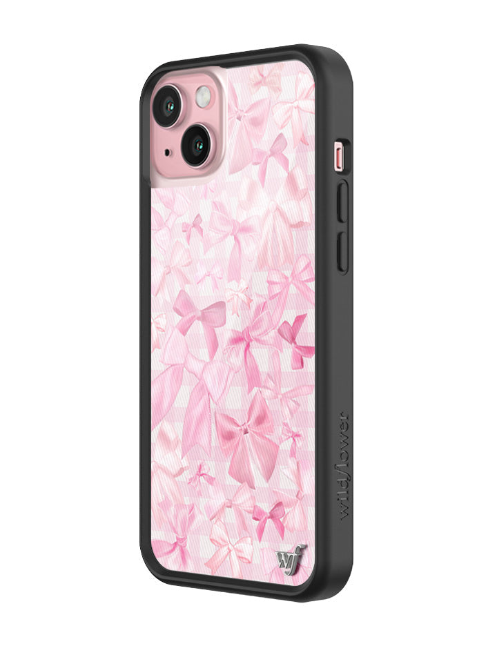 Bow Beau Pink Bow Print Protective iPhone Case - Image 12