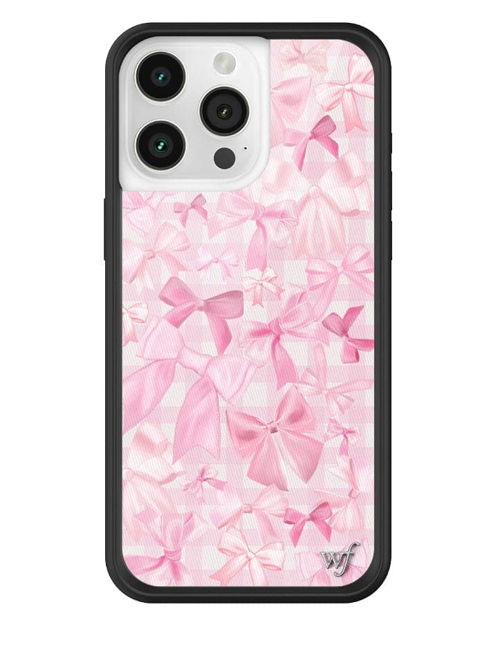 Bow Beau Pink Bow Print Protective iPhone Case - Image 9