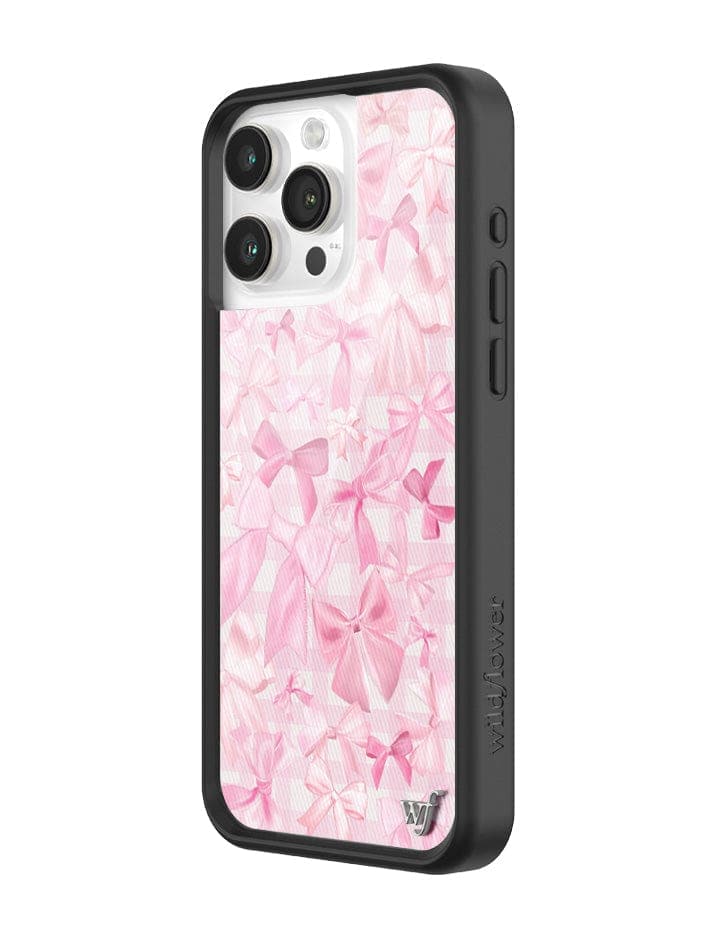 Bow Beau Pink Bow Print Protective iPhone Case - Image 10