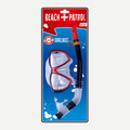 Adult Snorkeling Mask and Snorkel Set Red and Blue Options - Image 3