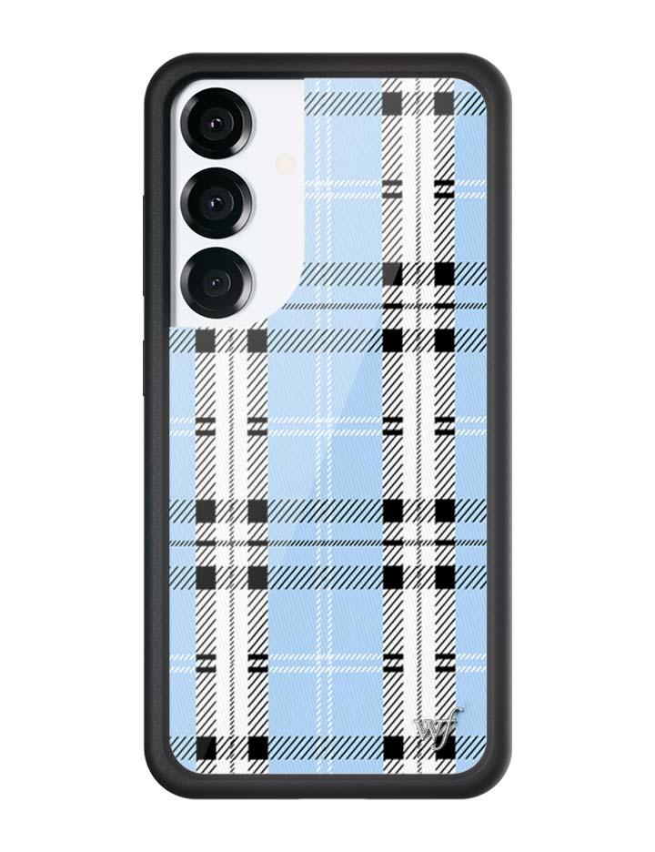 Blue Plaid Protective Phone Case for Samsung Galaxy - Image 7