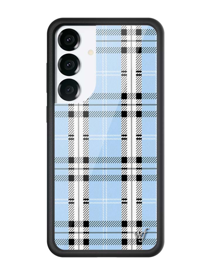 Blue Plaid Protective Phone Case for Samsung Galaxy - Image 5