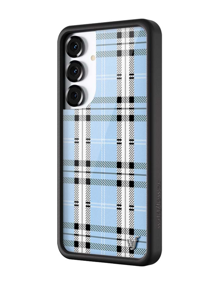 Blue Plaid Protective Phone Case for Samsung Galaxy - Image 6