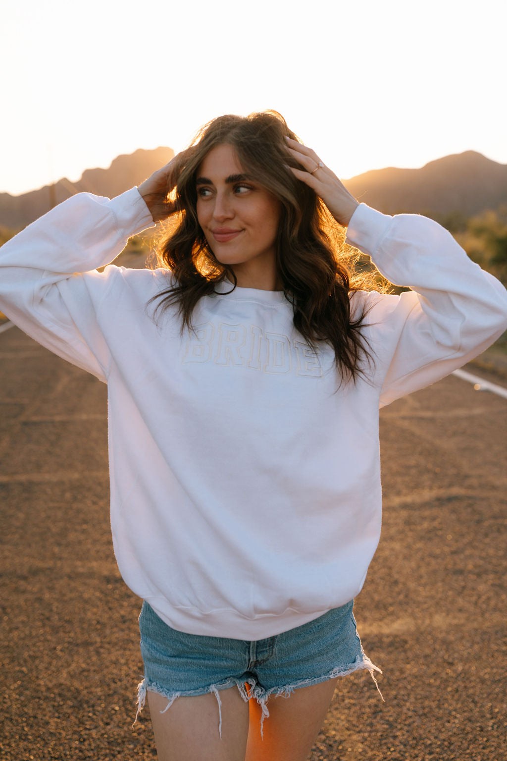 Bride Embroidered Crewneck Sweatshirt