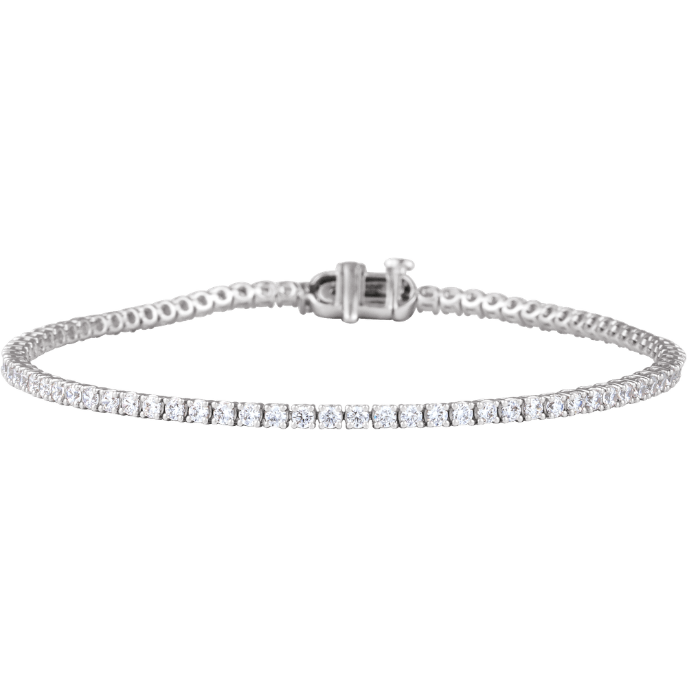 Éclat Continu 14K Gold Lab-Grown Lightweight Diamond Tennis Bracelet – 2, 5 or 10 CTW