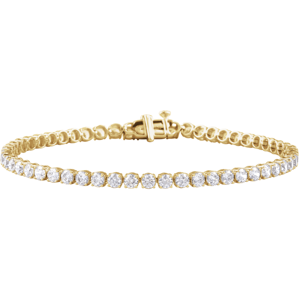 Éclat Continu 14K Gold Lab-Grown Lightweight Diamond Tennis Bracelet – 2, 5 or 10 CTW