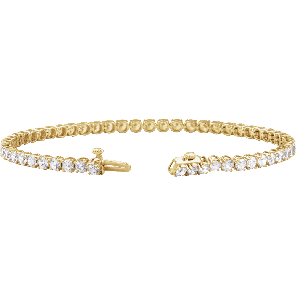 Éclat Continu 14K Gold Lab-Grown Lightweight Diamond Tennis Bracelet – 2, 5 or 10 CTW