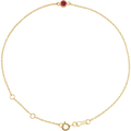 Élise Rouge Natural Ruby 14K Yellow Gold Bezel Bracelet