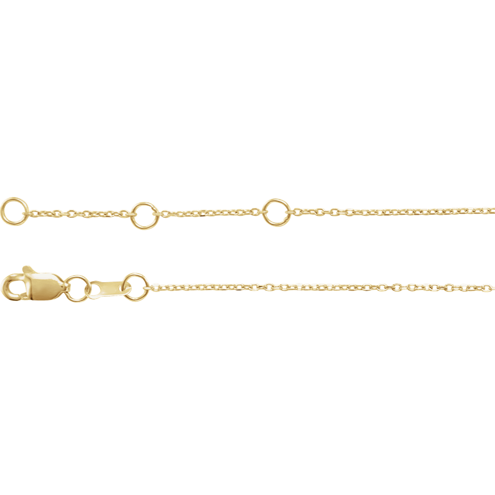 Amour Mama Script Bracelet in Polished Gold and Silver Minimalist