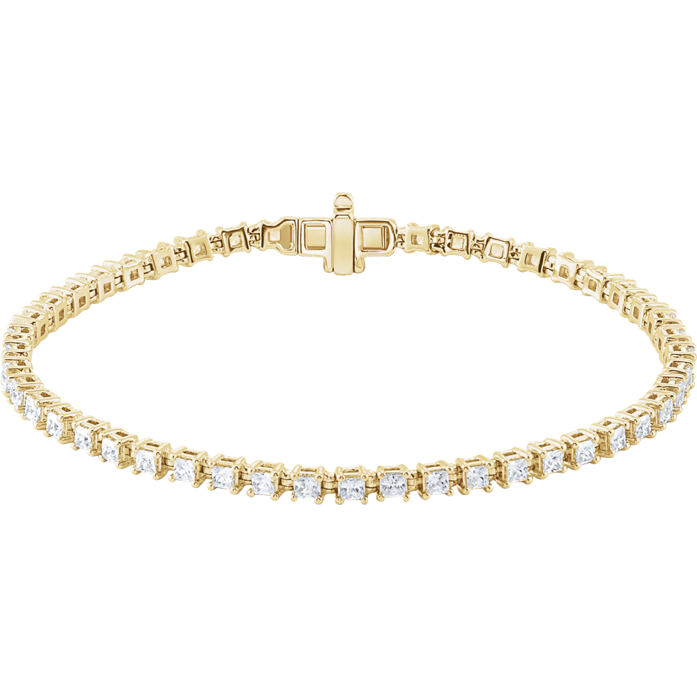 Ligne Éclat Carré 2.5 CTW Lab Grown Diamond Bracelet 14K Gold