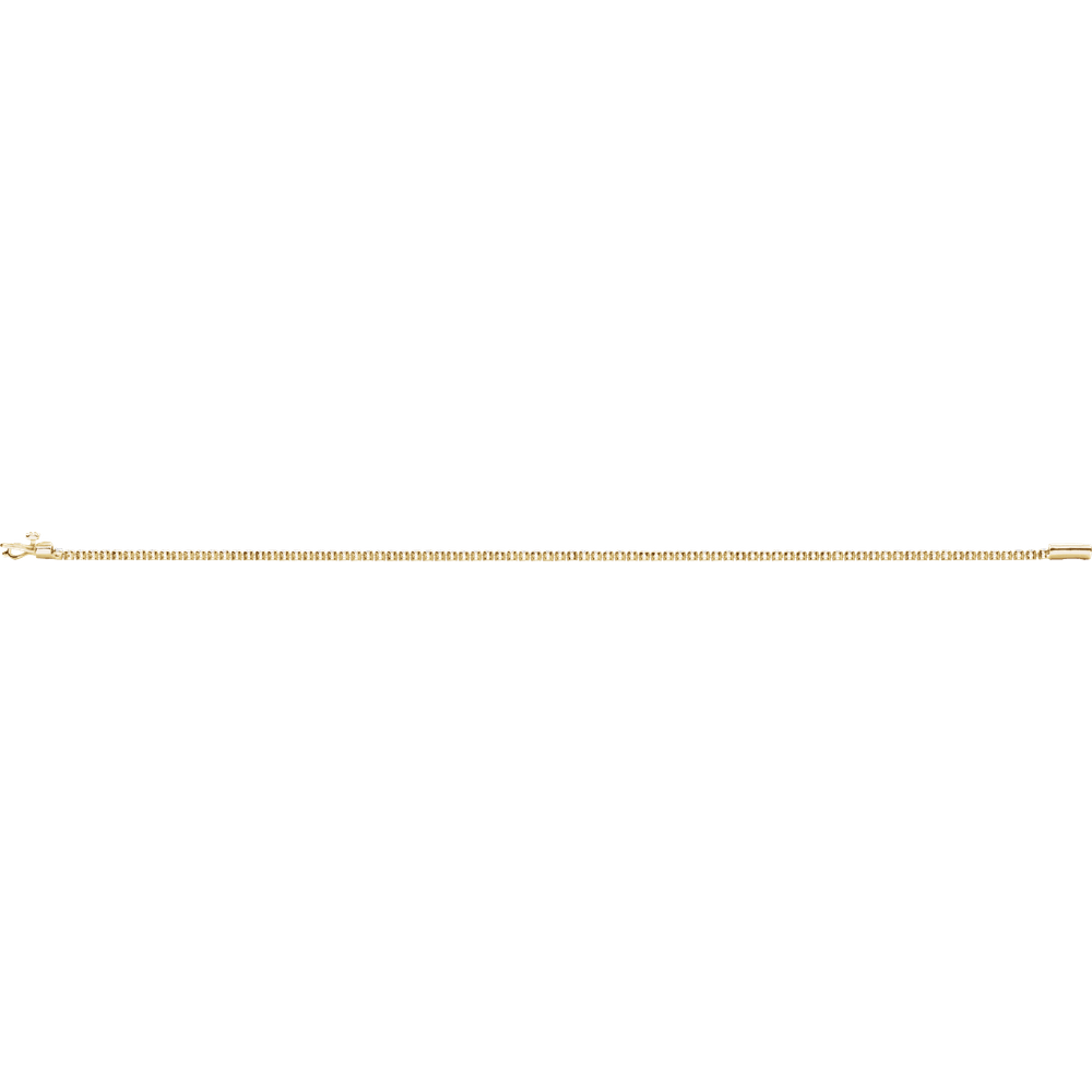 Fine Line Diamond Bracelet in 14K Yellow Gold