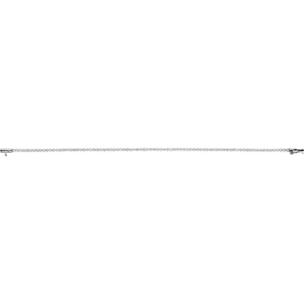Fine Line Diamond Bracelet in 14K Yellow Gold