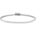 Éclat Fine Line diamond bracelet in 14K yellow gold showing a continuous row of diamonds.