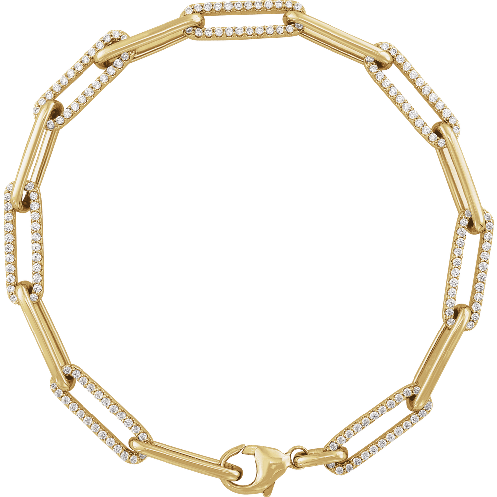 Aurelia Noéline 14K Yellow Gold Diamond Link Bracelet 1 CTW