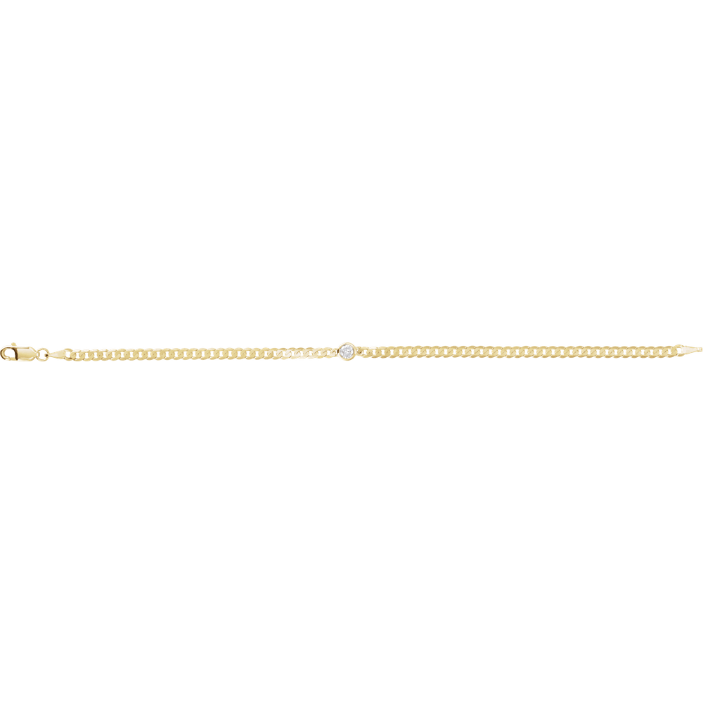 Noéline Pavé 14K Yellow Gold Natural Diamond Link Bracelet