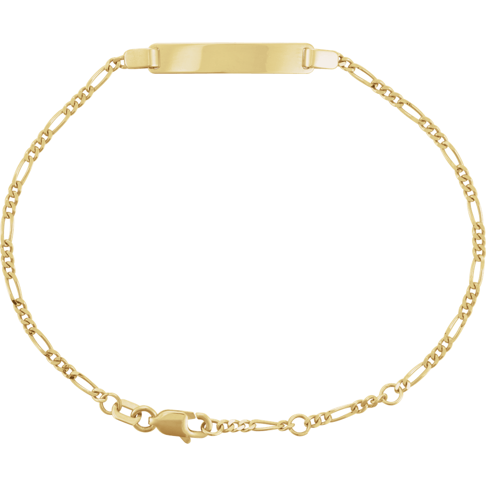 Monaco ID Bracelet in Solid 14K Gold