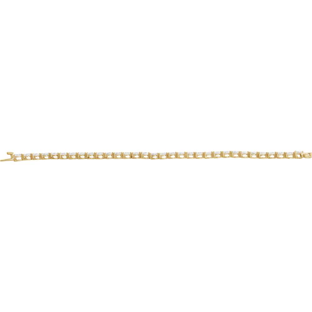 Rivière Élégance Diamond Bracelet 14K White & Yellow Gold